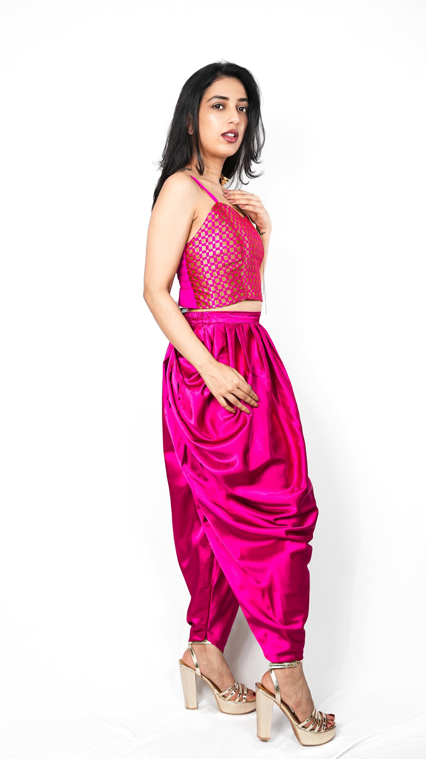 Maja Dhoti Hot Pink Dhoti Pant