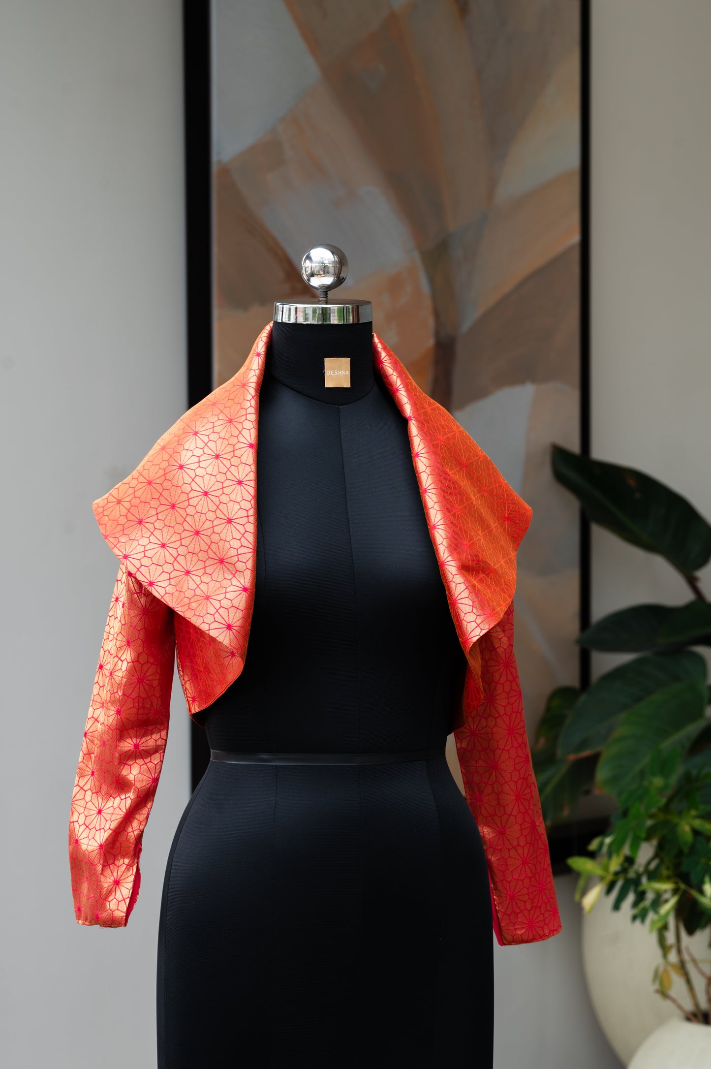 Eterna Orange & Pink Crop Jacket